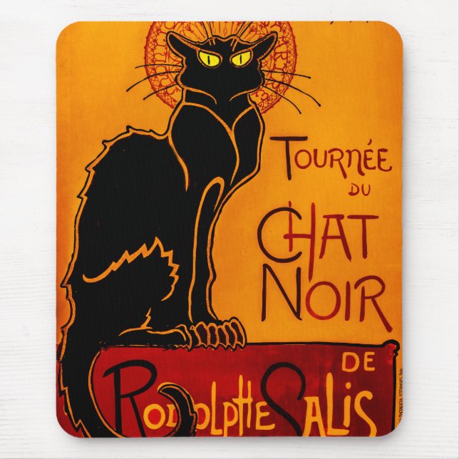 Alfombrilla De Ratón Chat Noir - Gato negro (Frente)