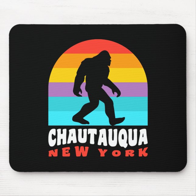 Alfombrilla De Ratón Chautauqua Lake New York Ny Retro T Shirt  (Frente)