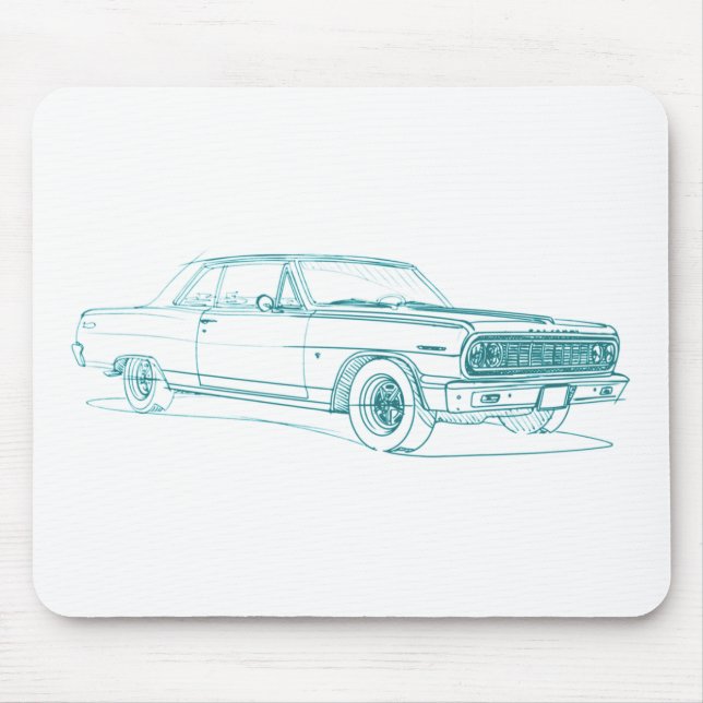 Alfombrilla De Ratón Che Chevelle 1964 SS (Frente)