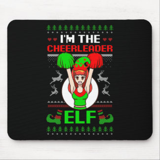 Alfombrilla De Ratón Cheerleader Elf Design Christmas Cheerleading 