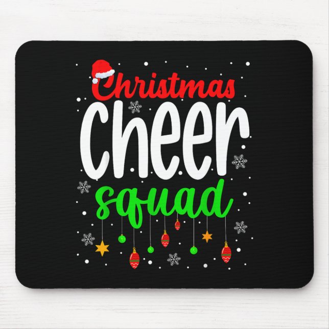 Alfombrilla De Ratón Cheerleading Srts Lover Christmas Cheer Squad  (Frente)