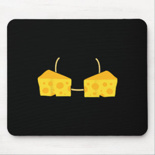 Alfombrilla De Ratón Cheese Bra Costume Cute Easy Food Halloween Regalo