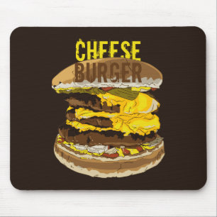 Alfombrilla De Ratón Cheeseburger Dark Mousepad