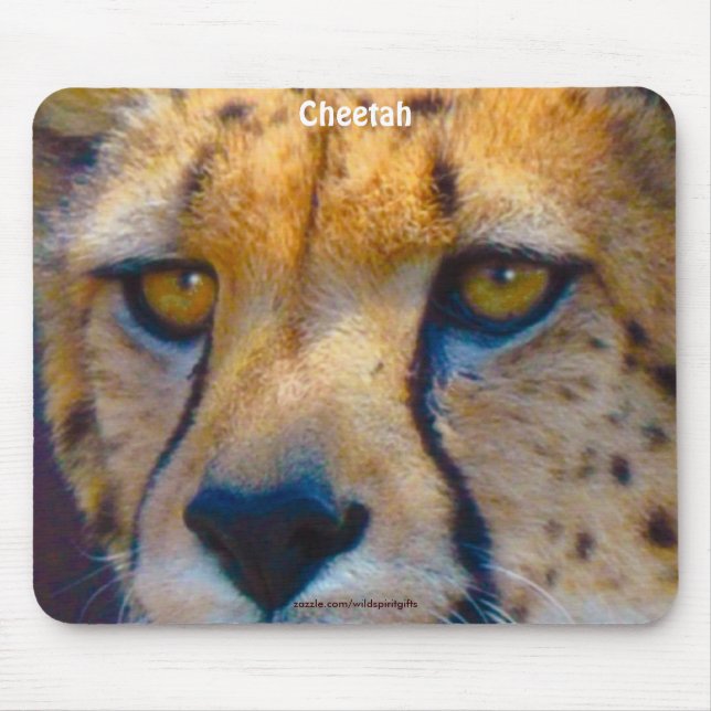 Alfombrilla De Ratón Cheetah Big Cat Wildlife Art Mousepad (Frente)