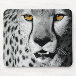 Alfombrilla De Ratón Cheetah en white black and