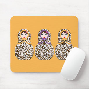 Alfombrilla De Ratón Cheetah Print Matryoshka Mousepad