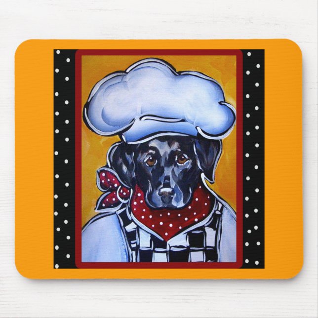 Alfombrilla De Ratón Chef Black Lab (Frente)