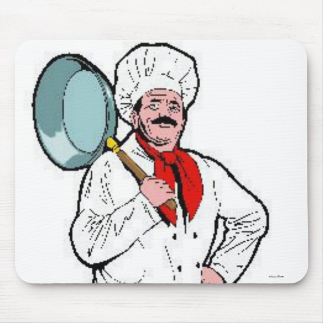 Alfombrilla De Ratón Chef Cook Mousepad (Frente)