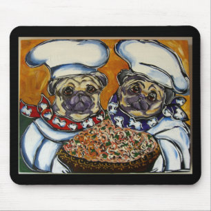 Alfombrilla De Ratón Chef Pug