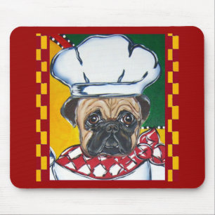 Alfombrilla De Ratón Chef Pug