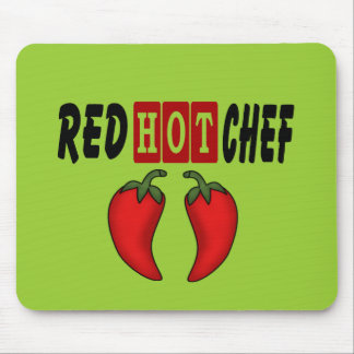 Alfombrilla De Ratón Chef rojo caliente (pimientos rojos)