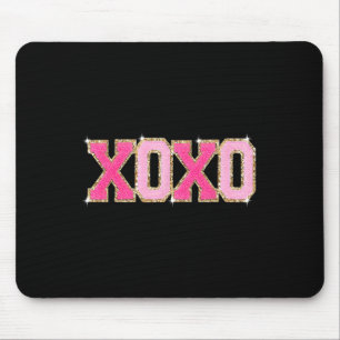Alfombrilla De Ratón Chenille Patch Sparkling Xoxo Día de San Valentín