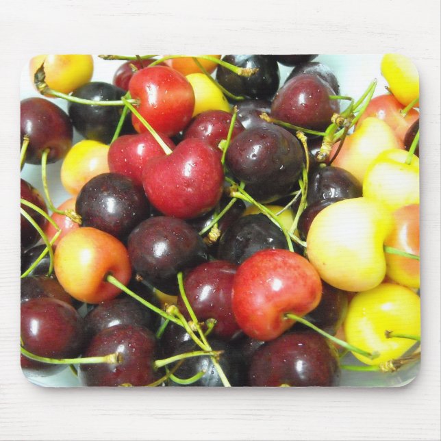 Alfombrilla De Ratón Cherries Mousepad (Frente)