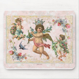 Alfombrilla De Ratón Cherubs & Angels Rosas victorianos Almohadilla de 
