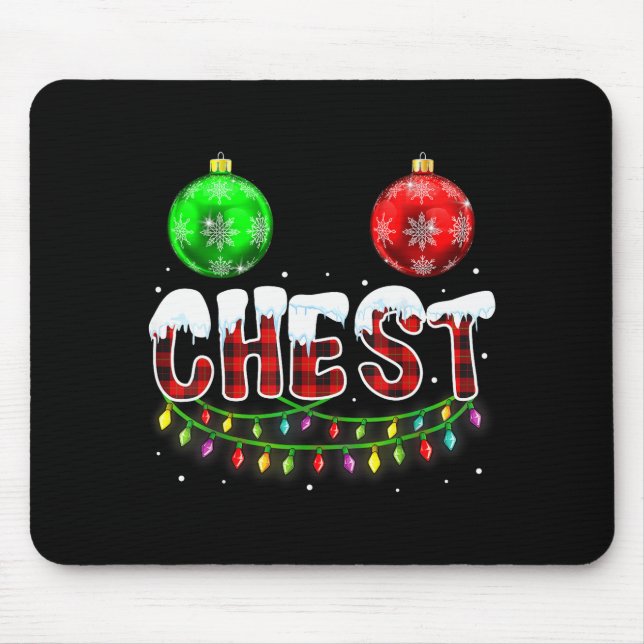 Alfombrilla De Ratón Chest Nuts Christmas Funny Matching Couple Chestnu (Frente)