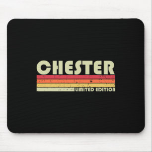 Alfombrilla De Ratón Chester Gift Name Personalized Funny Retro Vintage