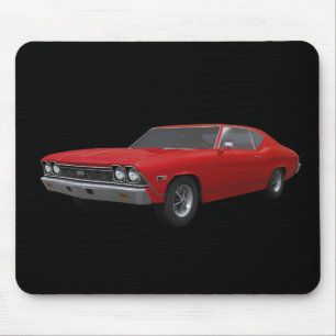 Alfombrilla De Ratón Chevelle 1968 SS: Final rojo: Mousepad