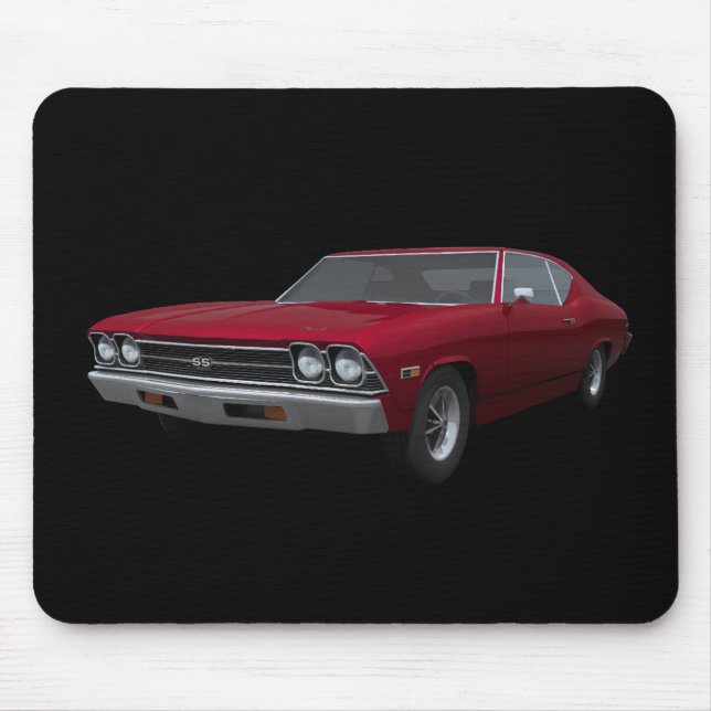 Alfombrilla De Ratón Chevelle 1969 SS: El caramelo Apple acaba: (Frente)