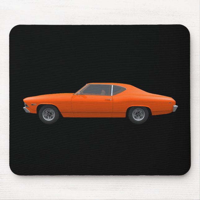 Alfombrilla De Ratón Chevelle 1969 SS: Final anaranjado: Mousepad (Frente)
