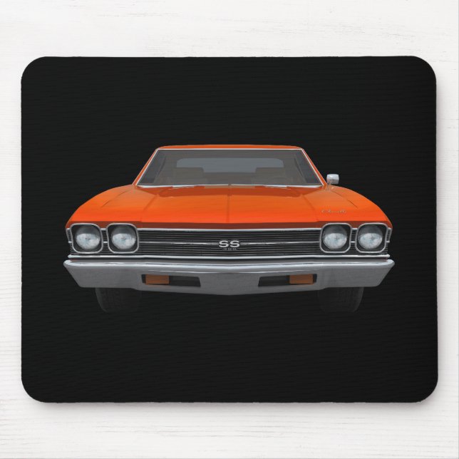 Alfombrilla De Ratón Chevelle 1969 SS: Final anaranjado: Mousepad (Frente)