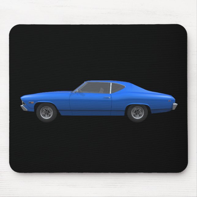 Alfombrilla De Ratón Chevelle 1969 SS: Final azul: Mousepad (Frente)