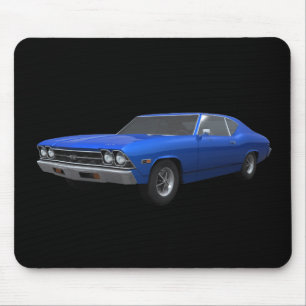 Alfombrilla De Ratón Chevelle 1969 SS: Final azul: Mousepad