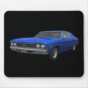 Alfombrilla De Ratón Chevelle 1969 SS: Final azul: Mousepad