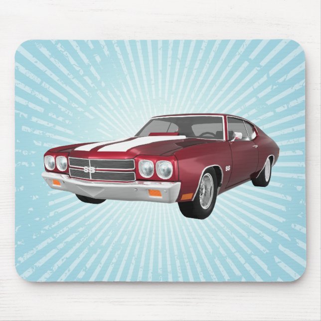 Alfombrilla De Ratón Chevelle 1970 SS: El caramelo Apple acaba: (Frente)