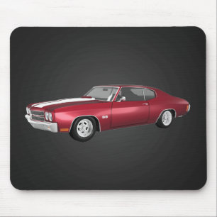 Alfombrilla De Ratón Chevelle SS 1970: Candy Apple Finish: Mousepad