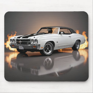 Alfombrilla De Ratón Chevelle SS blanco 1970 convertible