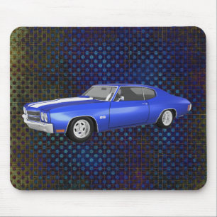 Alfombrilla De Ratón Chevelle SS de 1970: Fin azul: Mousepad