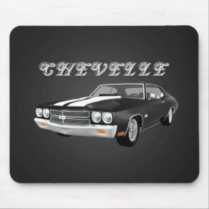 Alfombrilla De Ratón Chevelle SS de 1970: negro acabado: Mousepad