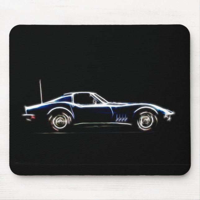 Alfombrilla De Ratón Chevrolet Corvette 1968 Mousepad (Frente)