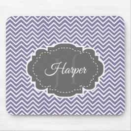 Alfombrilla De Ratón Chevron morado personalizado