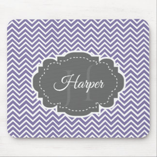 Alfombrilla De Ratón Chevron morado personalizado