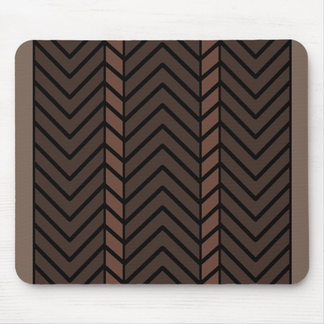 Alfombrilla De Ratón Chevron Pattern Brown (Frente)
