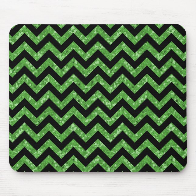 Alfombrilla De Ratón Chevron Purpurina Look Mousepad (Frente)