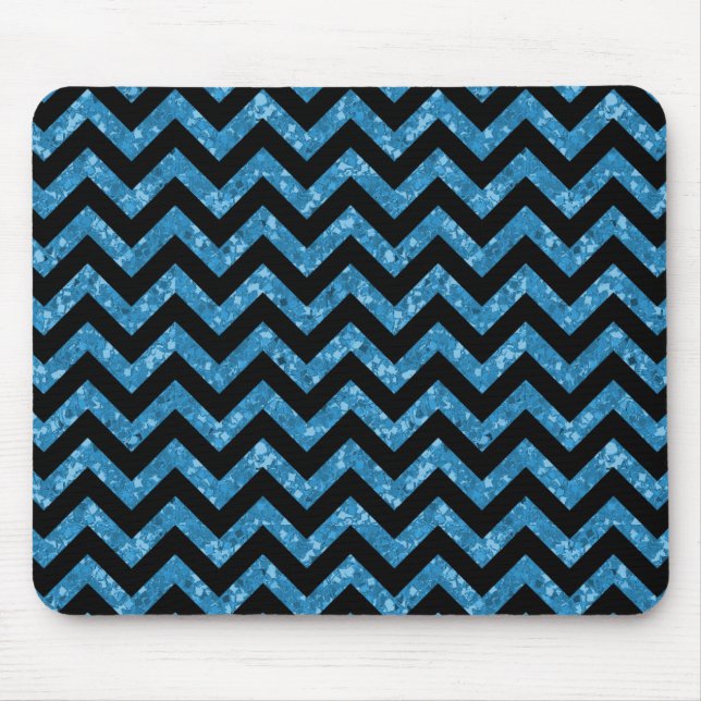 Alfombrilla De Ratón Chevron Purpurina Look Mousepad (Frente)