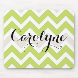 Alfombrilla De Ratón Chevron verde   Mousepad personalizado