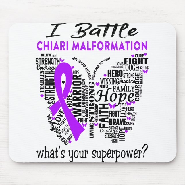 Alfombrilla De Ratón Chiari Malformation Awareness Month Ribbon Gifts (Frente)