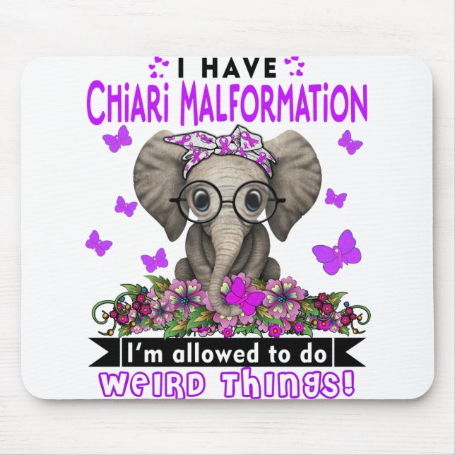 Alfombrilla De Ratón Chiari Malformation Awareness Month Ribbon Gifts (Frente)