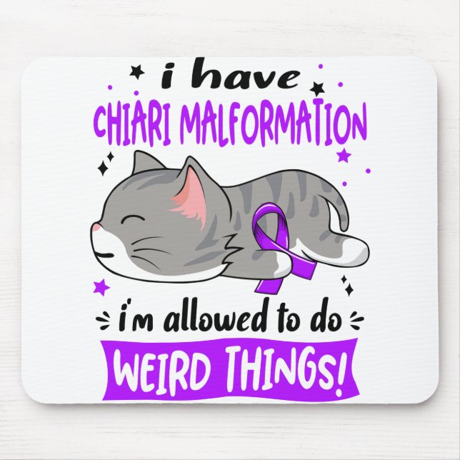 Alfombrilla De Ratón Chiari Malformation Awareness Month Ribbon Gifts (Frente)