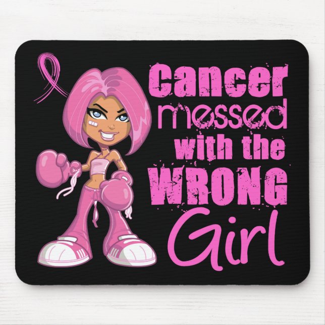 Alfombrilla De Ratón Chica 1 del combate del cáncer de pecho (Frente)