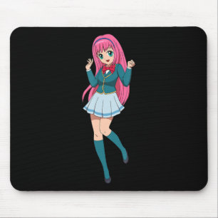 Alfombrilla De Ratón Chica anime Cute Waifu Cartoon Character japonés