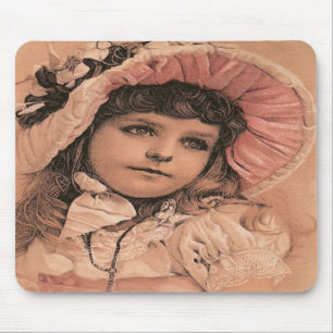 Alfombrilla De Ratón Chica antiguo Mousepad del Victorian del vintage