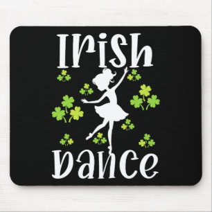 Alfombrilla De Ratón Chica bailarina de danza irlandesa San Patricio