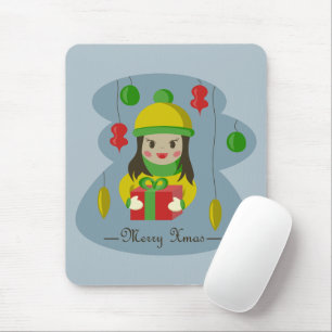 Alfombrilla De Ratón Chica con caja de regalo para Navidades