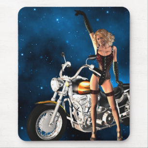 Alfombrilla De Ratón Chica con moto