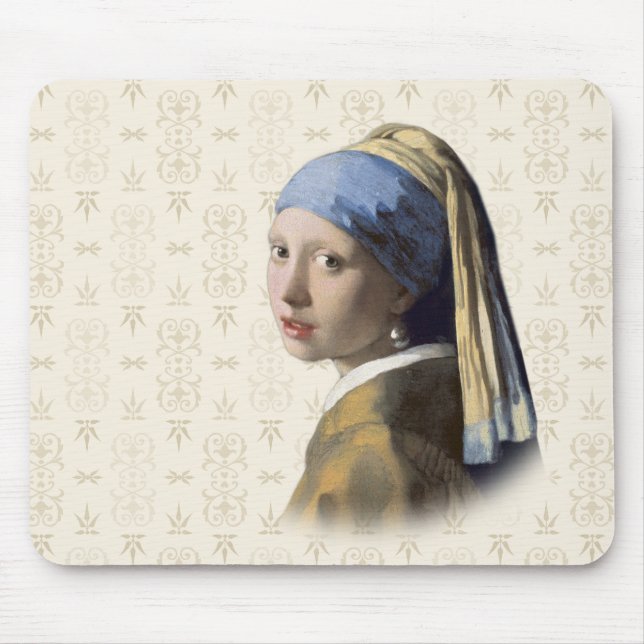 Alfombrilla De Ratón Chica con Pearl Earring (Frente)