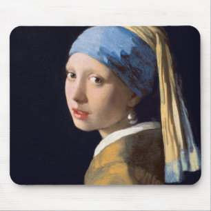 Alfombrilla De Ratón Chica Con Perla De Johannes Vermeer